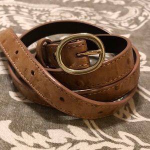J.Crew Leather Skinny Belt